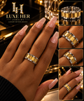 Luxe Link Two-Tone Ring